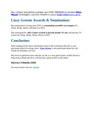 Lizzy greene-biography