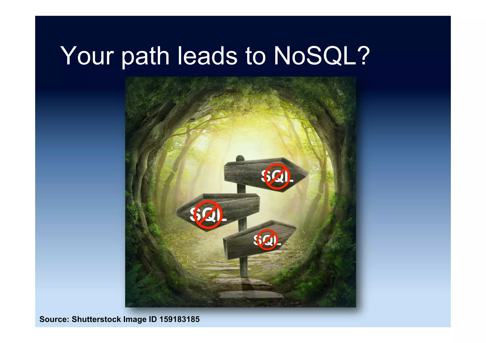 History
Have you run into limitations with
traditional relational databases? Don’t
mind trading a query language for
scalability? Or perhaps you just like shiny
new things to try out? Either way this
meetup is for you.
Join us in figuring out why these new
fangled Dynamo clones and BigTables
have become so popular lately.
Source: http://nosql.eventbrite.com/
 