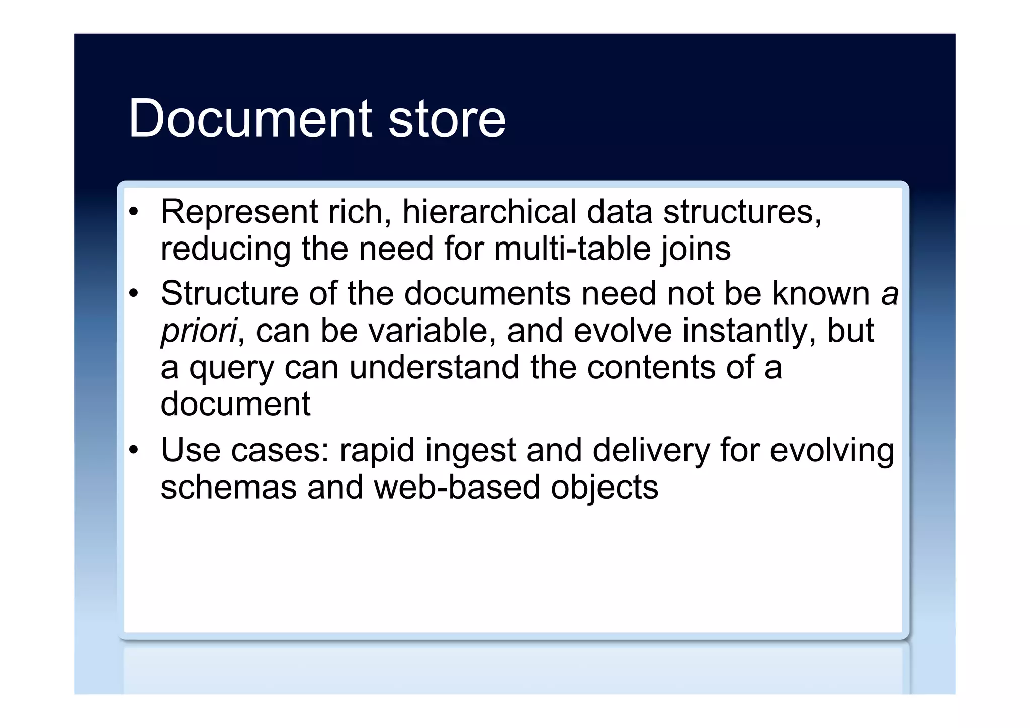 Analysis of replication consensus
strategies
Backups M-S M-M 2PC Paxos
Consistency Weak Eventual Strong
Transactions No Full Local Full
Latency Low High
Throughput High Low Medium
Data Loss Lots Some None
Failover Down R-only R-W
Source: “The Road to Akka Cluster and Beyond” Jonas Bonér (3 December 2013)
 