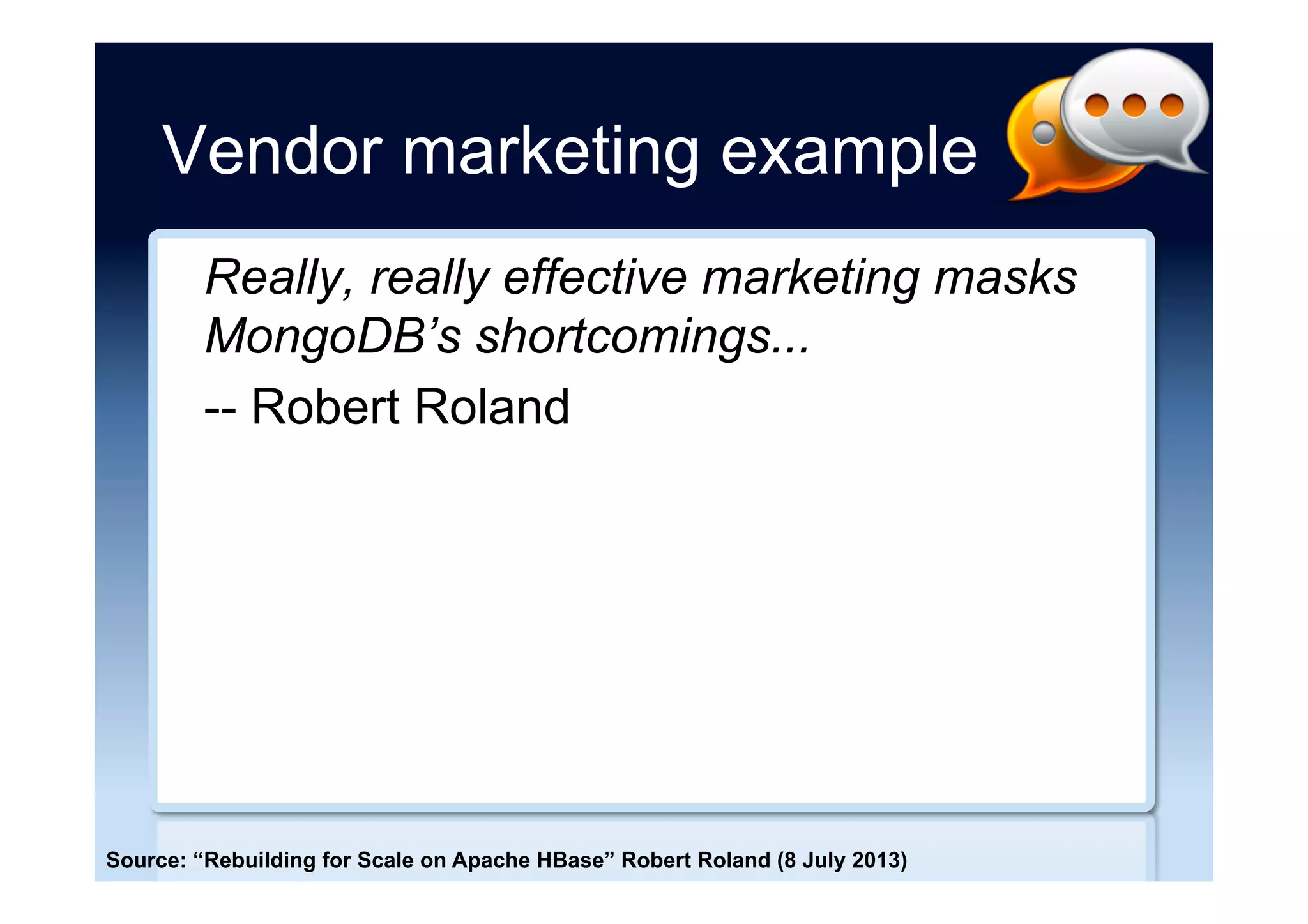 But ...
The bottom line here is to train your
developers into understanding that even if
it looks like SQL and quacks like SQL, if
it’s on a NoSQL database then it isn’t
SQL.
-- Andrew Cobley
Source: “Using SQL techniques in NoSQL is OK, right? WRONG” Andrew Cobley (25 August 2015)
 