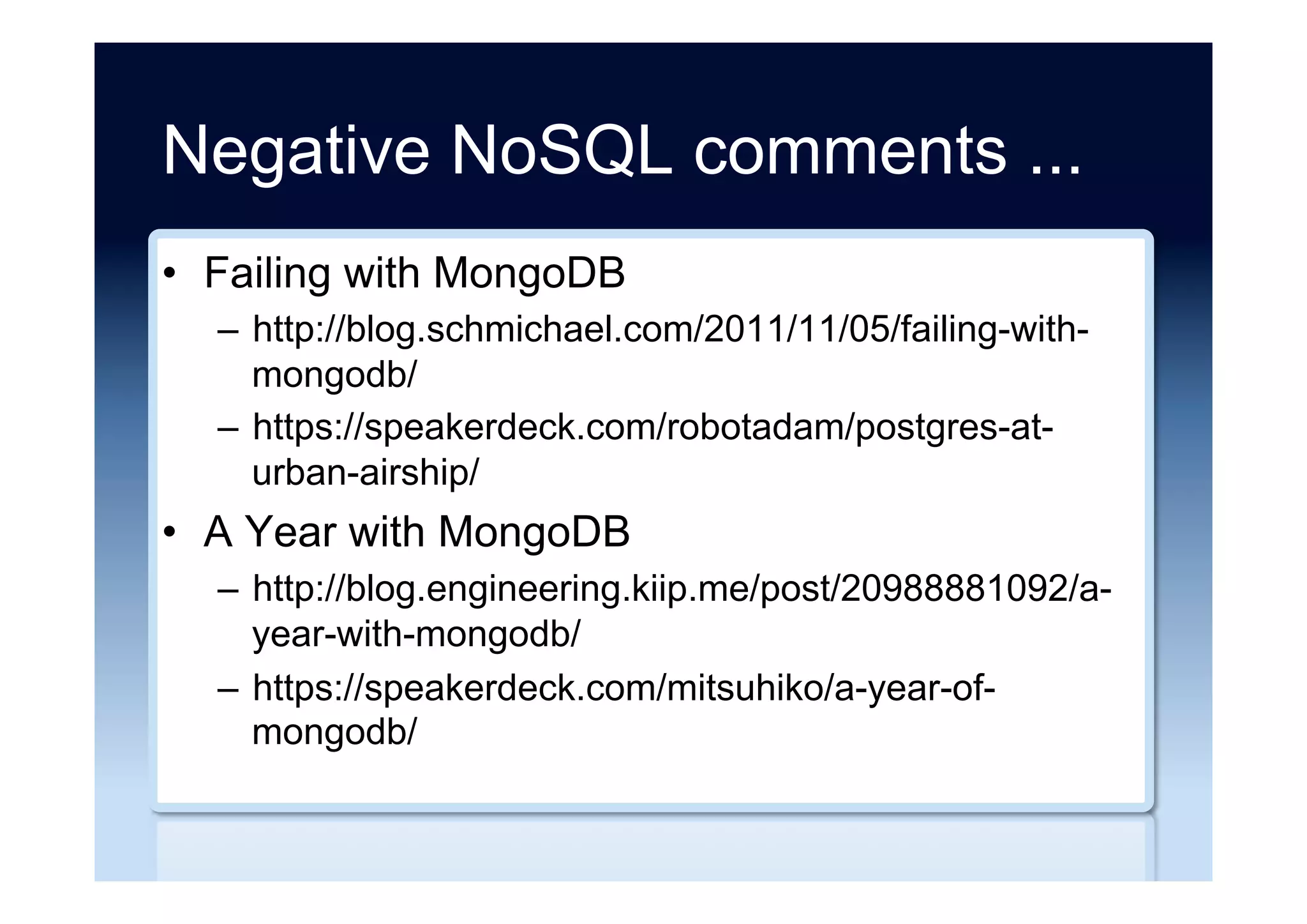 Free reports
•  The Real World of
The Database
Administrator
–  https://
software.dell.com/
whitepaper/the-real-
world-of-the-database-
administrator-875469/
 