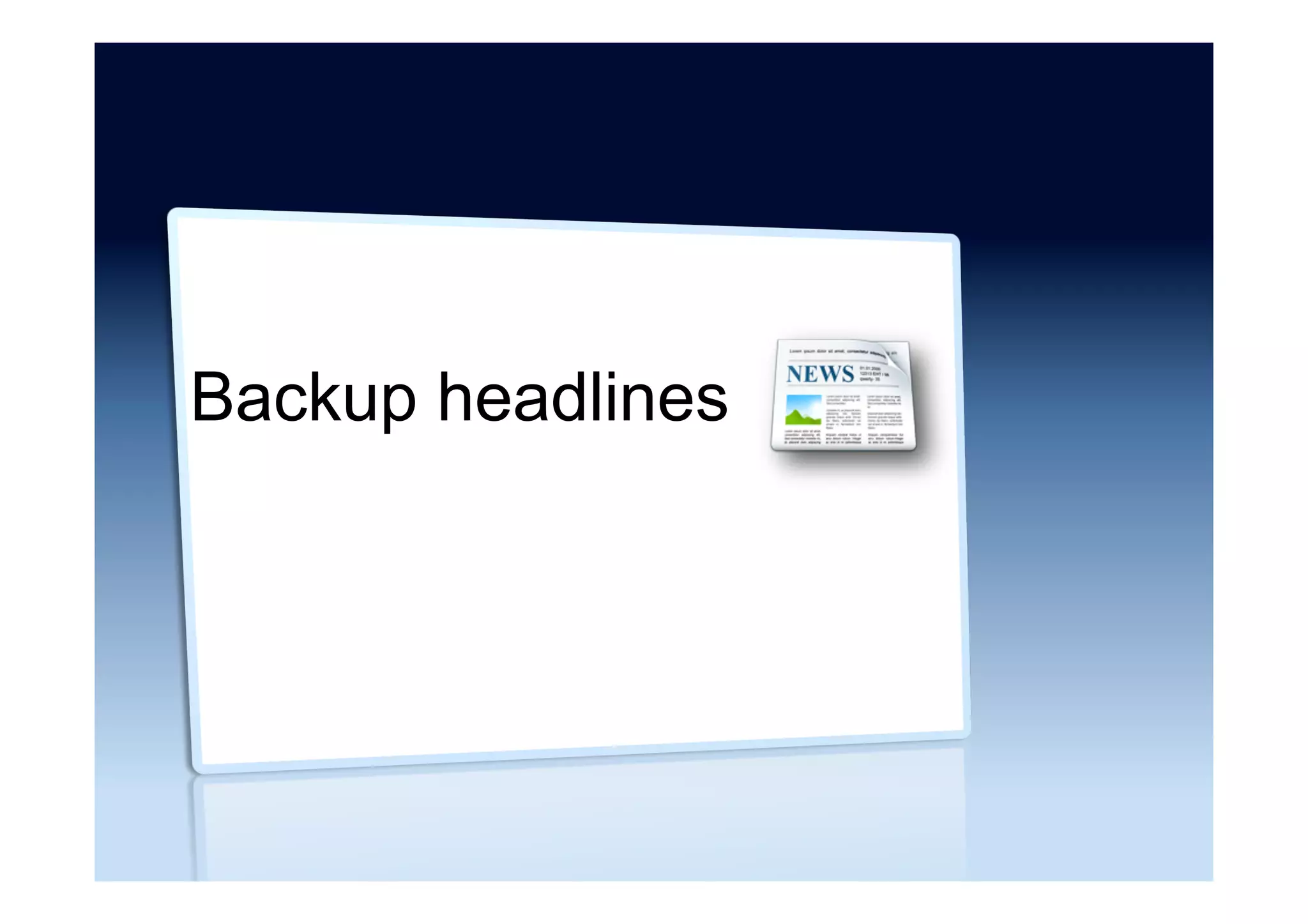 Performance benchmarks ...
•  NoSQL Fast? Not always. A benchmark
–  http://machielgroeneveld.wordpress.com/2014/07/01/
nosql-fast/
•  Finding the right NoSQL data store: Results for
my use case and a surprise
–  https://www.paluch.biz/blog/124-finding-the-right-
nosql-data-store-results-for-my-use-case-and-a-
surprise.html
 