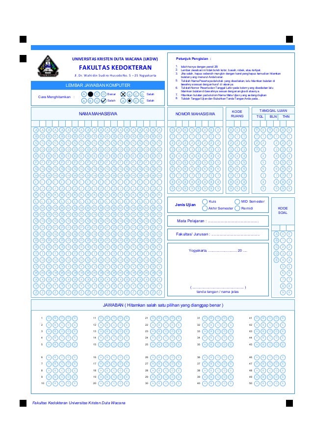 Software Koreksi LJK Murah Software LJK Reader