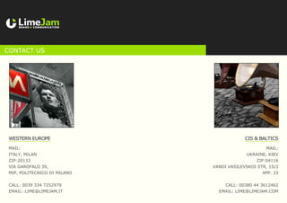 LimeJam - Brand Communication