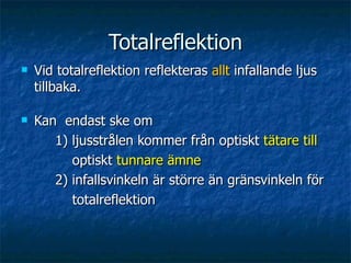 Ytnormal Ljusets brytning | PPT