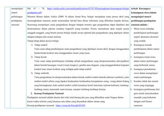 mempelajari
materi
perhitungan
pendapatan
nasional
Hal. 67 – 78, https://media.neliti.com/media/publications/62747-ID-peningkatan-kemampuan-belajar
pendapatan.pdf
Menurut Bruner dalam Asikin (2009: 9) dalam Jurnal Risa, belajar merupakan suatu proses aktif yang
memungkinkan manusia untuk menemukan hal-hal baru diluar informasi yang diberikan kepada dirinya.
Seseorang mempelajari suatu pengetahuan dengan tahapan tertentu agar pengetahuan dapat dipahami dan
diinternalisasi dalam pikiran (struktur kognitif) orang tersebut. Proses internalisasi akan terjadi secara
sungguh-sungguh, yang berarti proses belajar terjadi secara optimal jika pengetahuan yang dipelajari dalam
tahapan-tahapan dan urutan tertentu.
Tahap-tahap dalam proses belajar
1) Tahap enaktif
Yaitu suatu tahap pembelajaran suatu pengetahuan yang dipelajari secara aktif, dengan menggunakan
benda-benda konkret atau menggunakan situasi yang nyata.
2) Tahap ikonik
Yaitu suatu tahap pembelajaran terhadap sebuah pengetahuan yang direpresentasikan (diwujudkan)
dalam bentuk bayangan visual (visual imagery), gambar atau diagram, yang menggambarkan kegiatan
konkret atau situasi konkret yang terdapat pada tahap enaktif.
3) Tahap simbolik
Yaitu pengetahuan itu direpresentasikan dalam bentuk simbol-simbol abstrak (abstract symbols), yaitu
simbol-simbol arbiter yang dipakai berdasarkan berdasarkan kesepakatan orang –orang dalam bidang
yang bersangkutan, baik simbol-simbol verbal (misalnya huruf, kata-kata, kalimat-kalimat), lambang-
lambang rumus matematik suatu konsep, maupun lambang-lambang lainnya.
2. Konsep Pendapatan Nasional
Pendapatan nasional adalah ukuran dari nilai total barang dan jasa yang dihasilkan suatu Negara dalam
kurun waktu tertentu yang biasanya satu tahun yang dinyatakan dalam satuan uang.
Konsep pendapatan nasional : https://youtu.be/FdyuhLDYr0Y
terkait Kurangnya
kemampuan siswa dalam
mempelajari materi
perhitungan pendapatan
nasional adalah :
1. Minat siswa terhadap
pembelajaran perhitungan
seperti akuntansi ekonomi
yang rendah.
2. Kurangnya metode
pembelajaran dalam materi
perhitungan
3. kurangnya minat siswa
dalam materi perhitungan
yang berbentuk rumus
4. kurangnya pemahaman
siswa dalam mempelajari
materi perhitungan
5. Kondisi tubuh dan mental
siswa yang terganggu
6. kurangnya pembiasaan dari
guru untuk menyelesaikan
masalah yang berkaitan
dengan soal literasi
numerasi
 