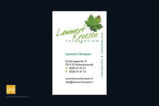 Visitekaartje Lammert Kroesen