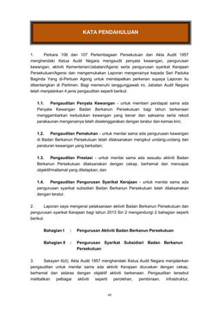 Laporan Ketua Audit Negara Badan Berkanun Persekutuan Tahun 2013 Siriu2026