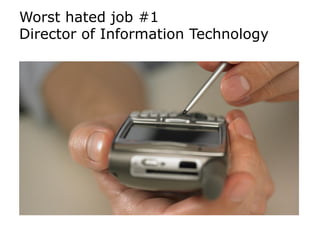 Worst hated job #1
Director of Information Technology
 