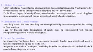 Widal Agglutination Test:A rapid serological diagnosis of typhoid fever ...