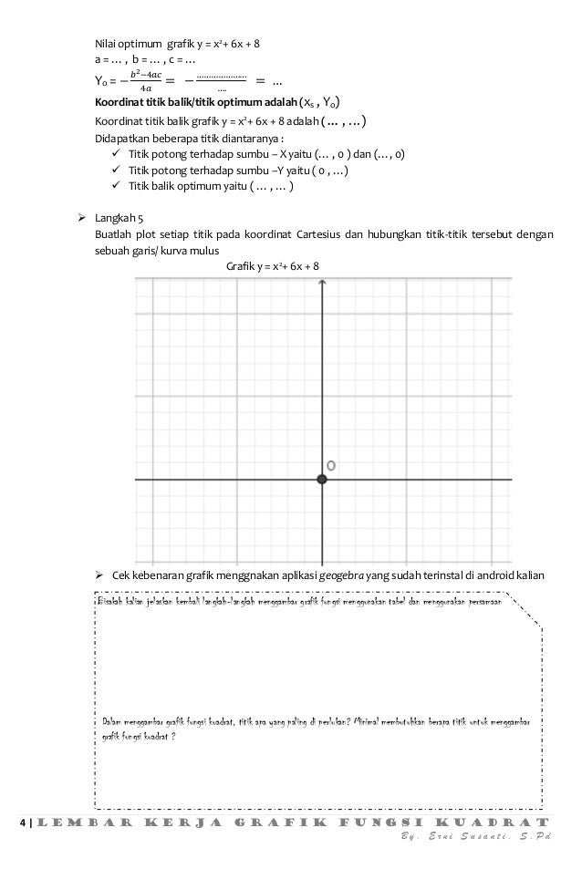 Revisi Terbaru Contoh Soal Menggambar Grafik Fungsi Pada