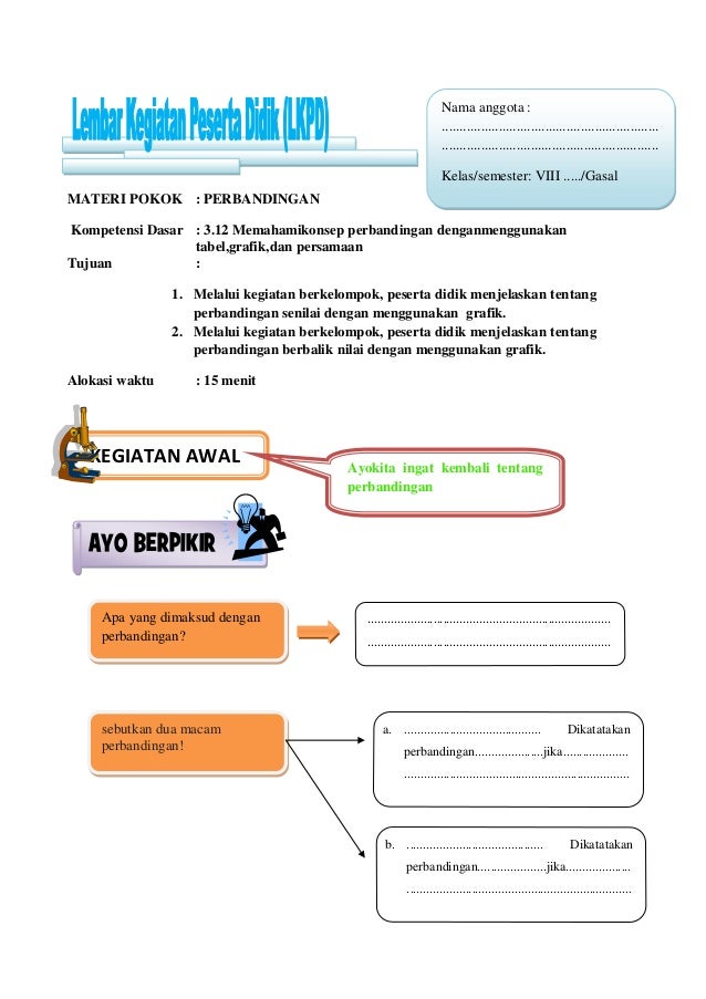 Lkpd perbandingan