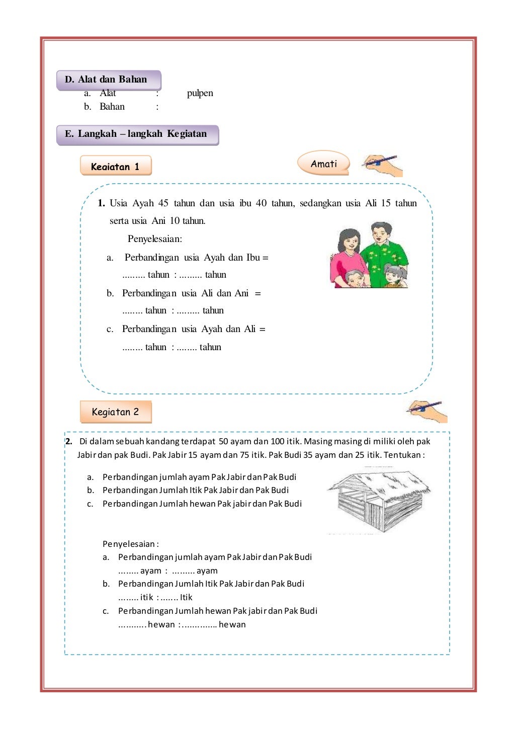 LKPD Perbandingan dan SKala
