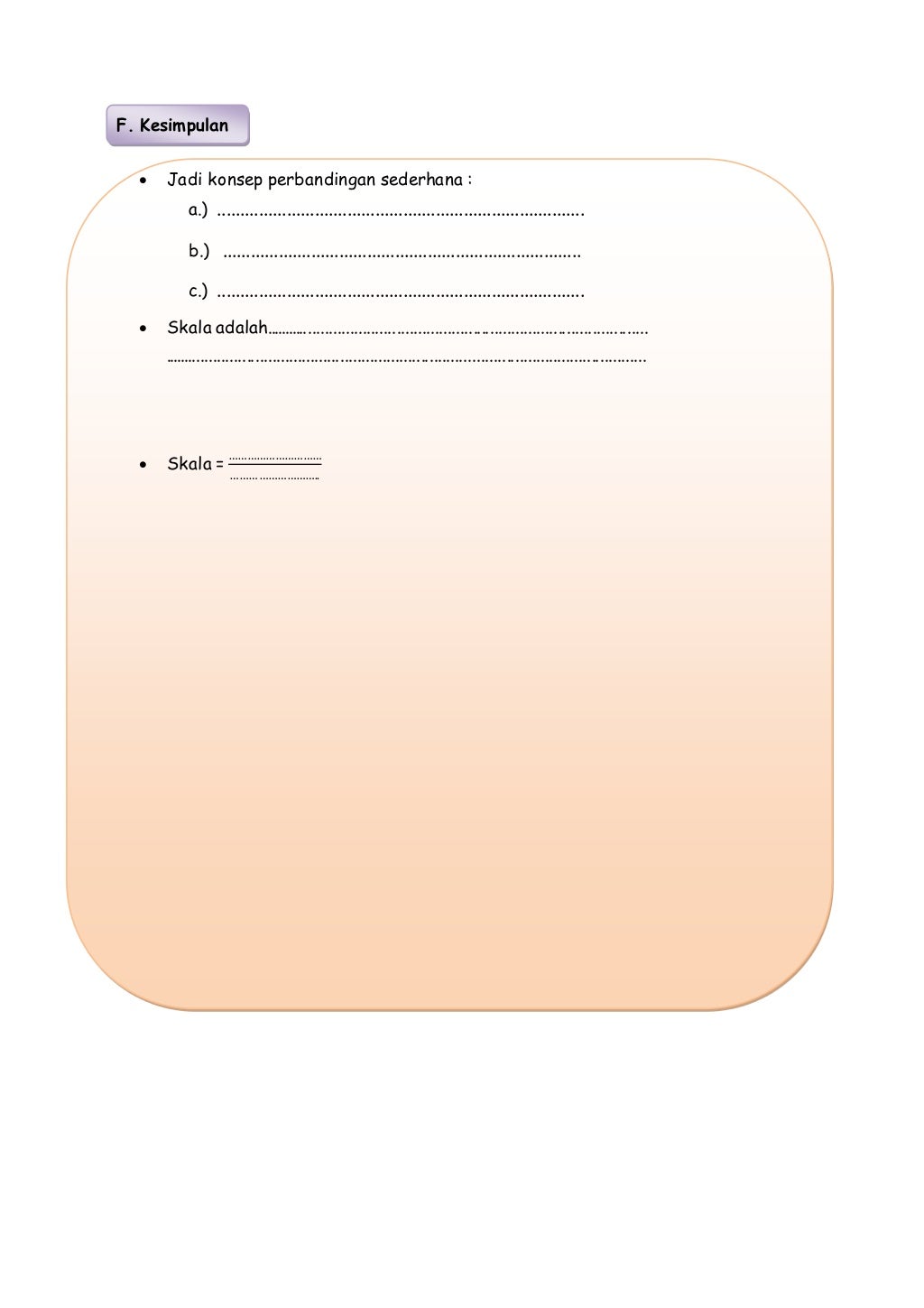 LKPD Perbandingan dan SKala