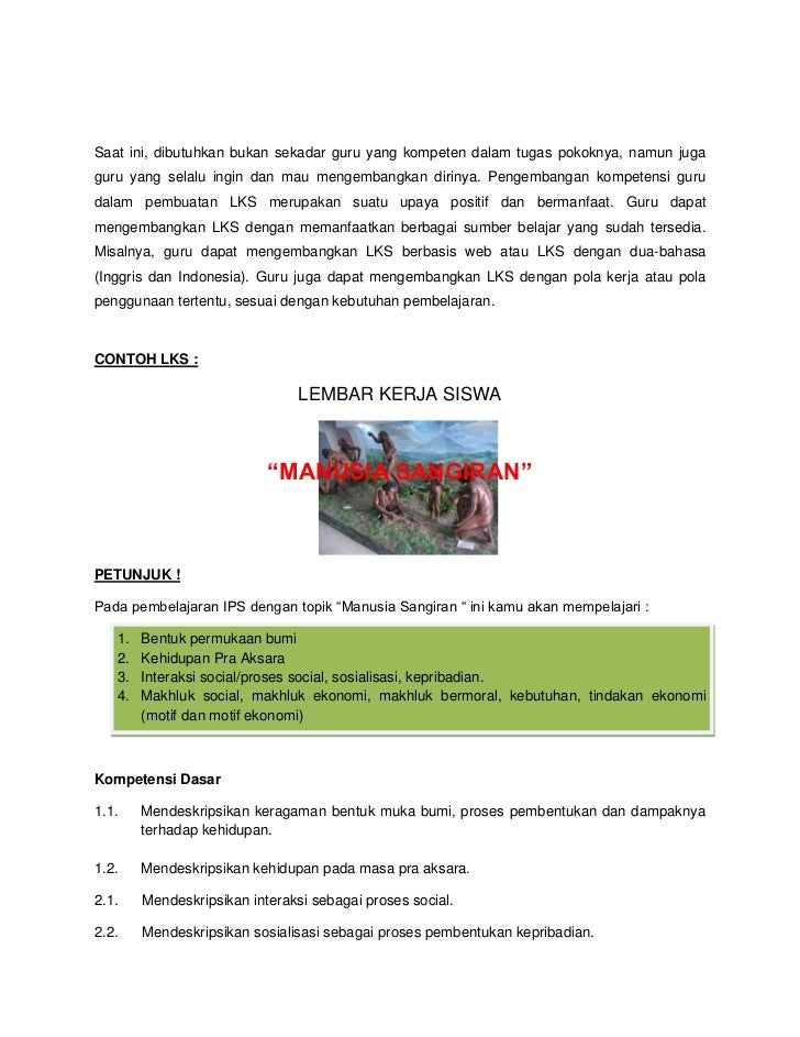 Handout  Lks