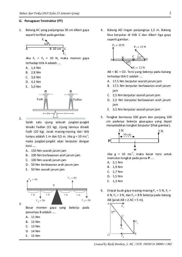 Contoh Soal Fisika Kelas 10 Semester 1 Beserta Jawabannya | ilmu