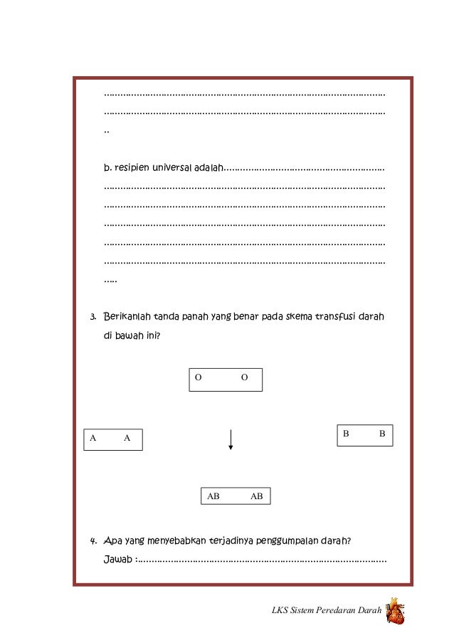 Lks 5 Sistem Peredaran Darah