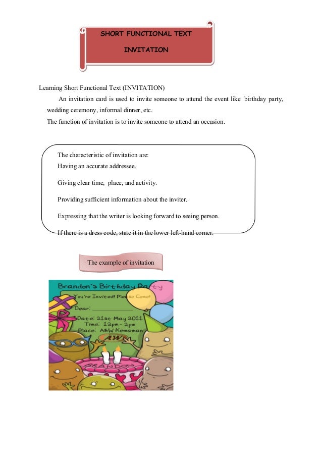 Beautiful 77 Materi Invitation Card Kelas Xi