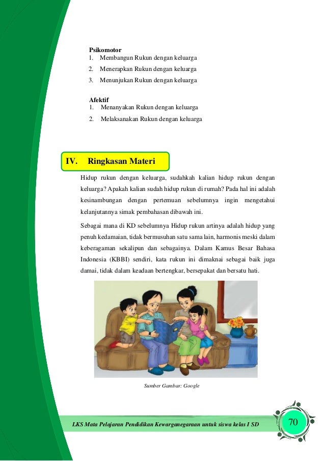 Contoh Lks Sekolah Dasar Kd 6