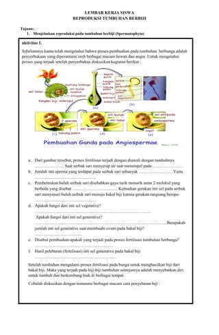 Lks tumbuhan berbiji | PDF