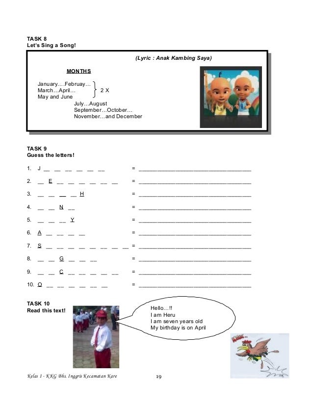 Lembar Kerja Siswa Kelas 1