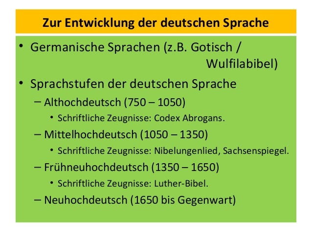 Entwicklung Der Deutschen Sprache Einfach Erklärt Lk vorlesung 7 luther