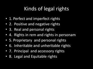 Ll.b i j1 u 4 rights and duties | PPTX