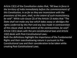 Ll.b ii cloi ii u i fundamental rights | PPTX