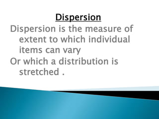 DISPERSION | PPT
