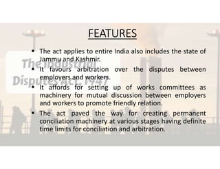 Industrial Dispute act 1947 and Factories Act 1948 | PDF