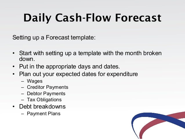 daily cash flow template