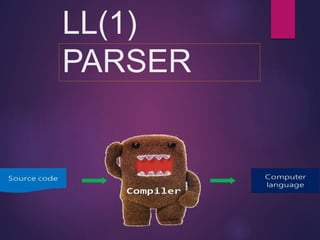 LL(1)
PARSER
 