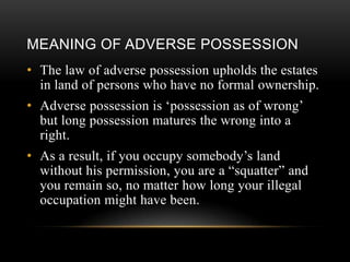 Meaning possession Possession Definition