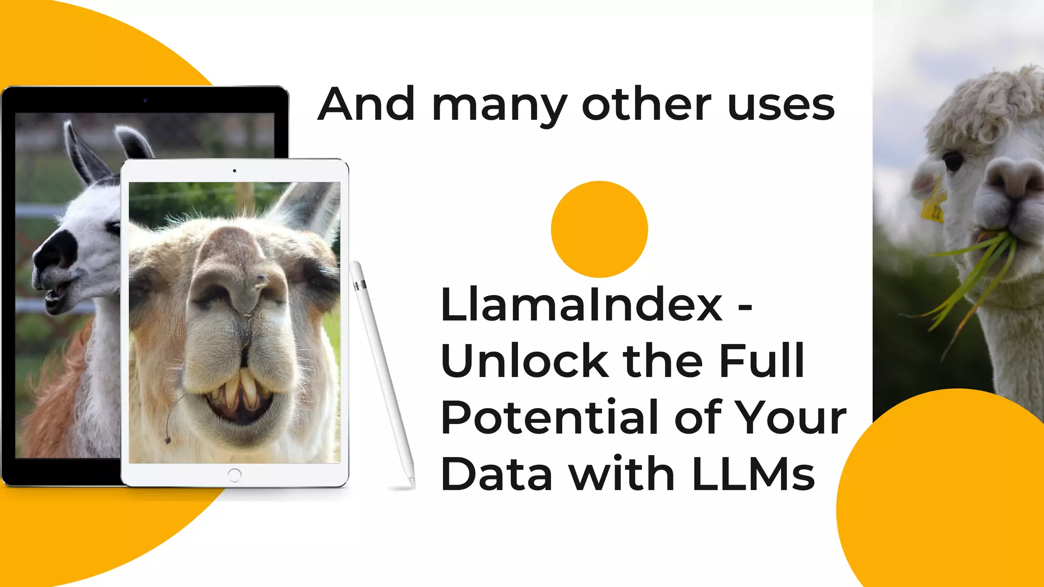 And many other uses
LlamaIndex -
Unlock the Full
Potential of Your
Data with LLMs
 