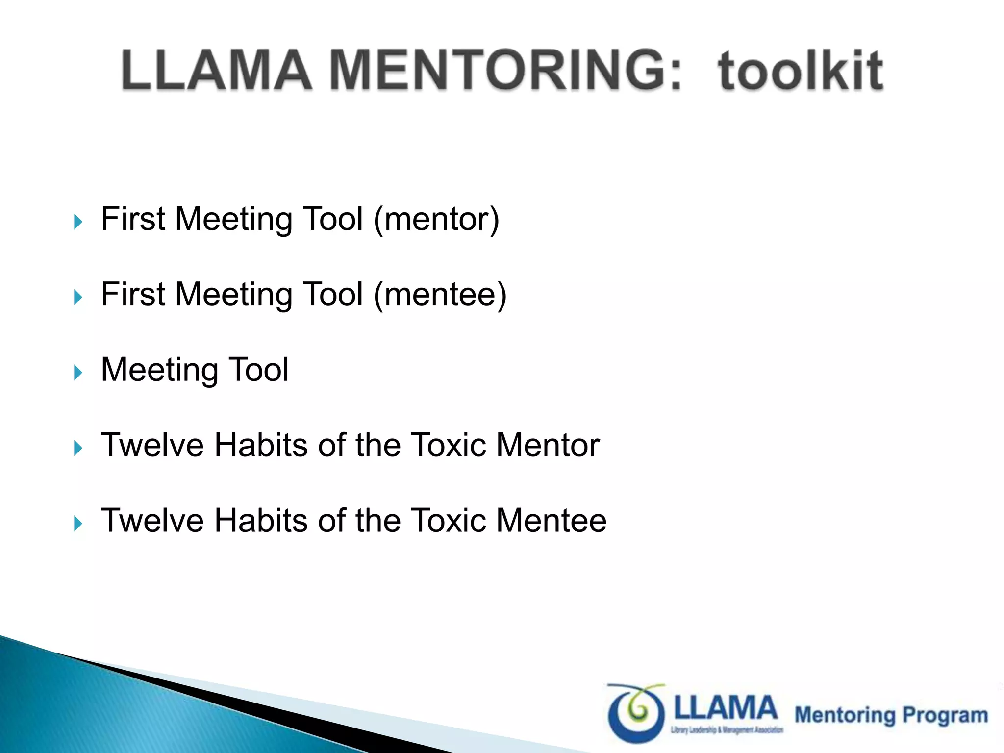 Own learning (often mentors report as much and more learning than mentees) Opportunity to practice good developmental behaviors outside of direct line responsibilities Development of own self-awareness Greater understanding of other areas of the business and/or of other culturesClutterbuck , 2003BENEFITS:  mentor