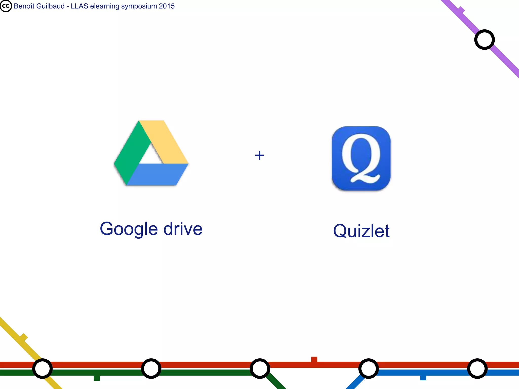 Benoît Guilbaud - LLAS elearning symposium 2015
+
Google drive Quizlet
 