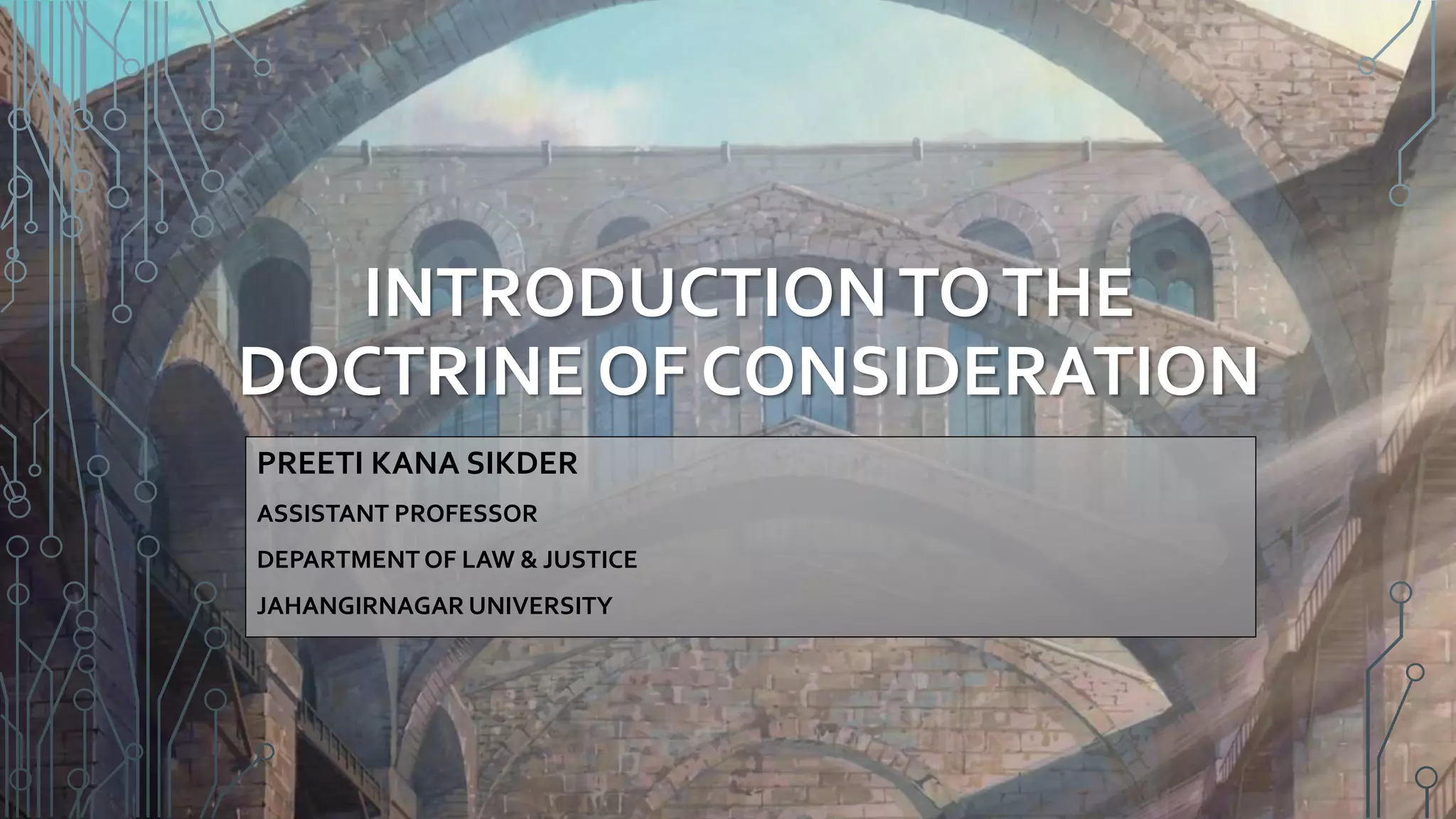 The Doctrine Of Consideration: Consideration En Droit Anglo Américain ...