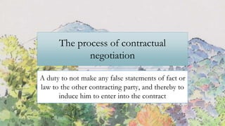 Misrepresentation and Fraud | PPTX