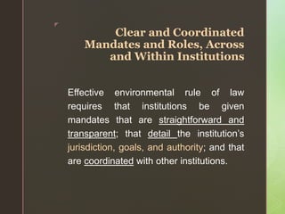 Institution Rule Understanding Environmental Rule of Law | PPTX