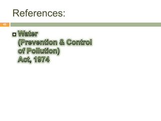 Water Protection 4 Llb i el u 4.2 water pollution prevention and control act | PPTX