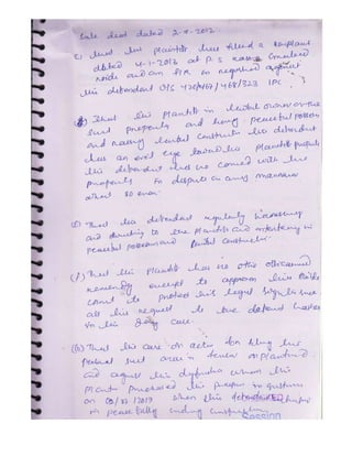 LLB LAW MOOT COURT PROJECT FILE IN ENGLISH | PDF