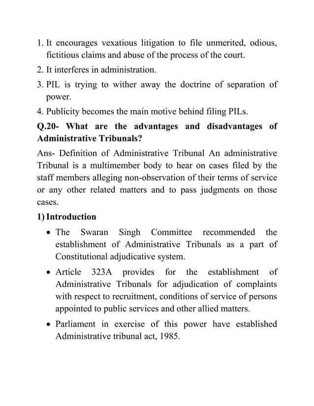 LLB LAW NOTES ON ADMINISTRATIVE LAW PDF