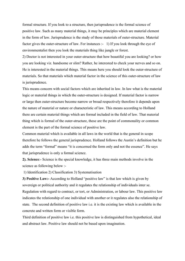 LLB LAW NOTES ON JURISPRUDENCE LEGAL THEORY