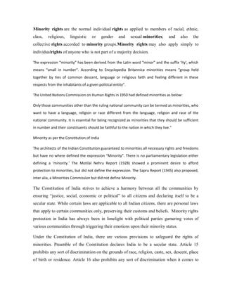 LLB LAW NOTES ON LAW OF HUMAN RIGHTS | PDF