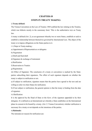 LLB LAW NOTES ON PUBLIC INTERNATIONAL LAW | PDF