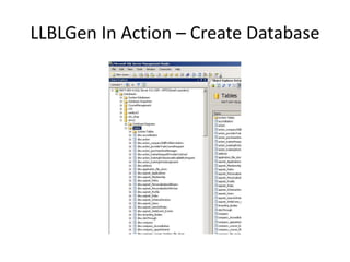 LLBLGen In Action – Create Database