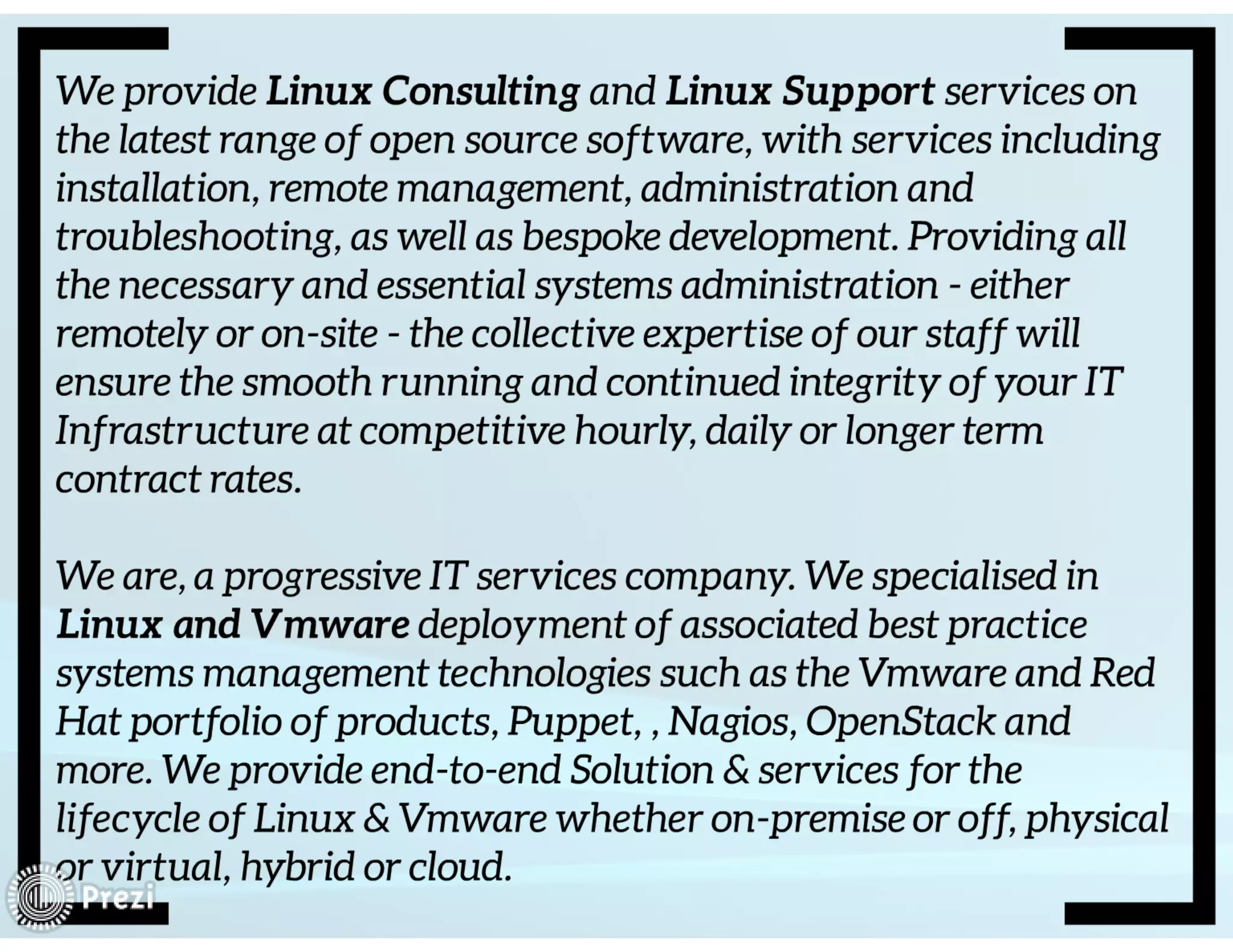 Linux Lab -Company Profile