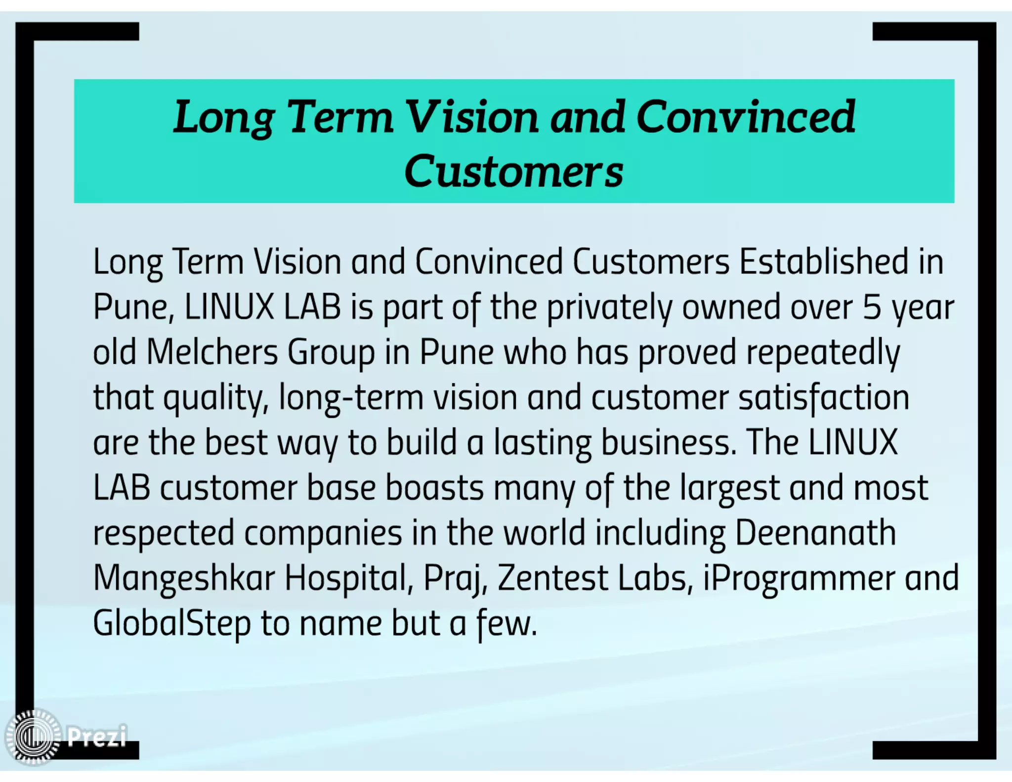 Linux Lab -Company Profile