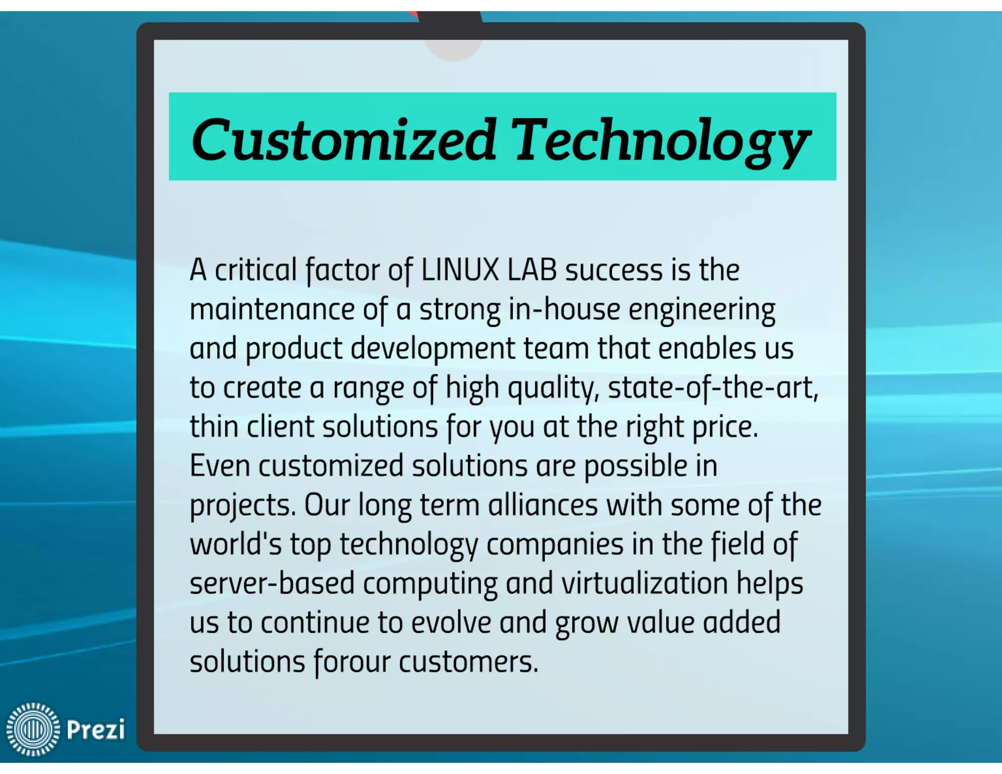 Linux Lab -Company Profile