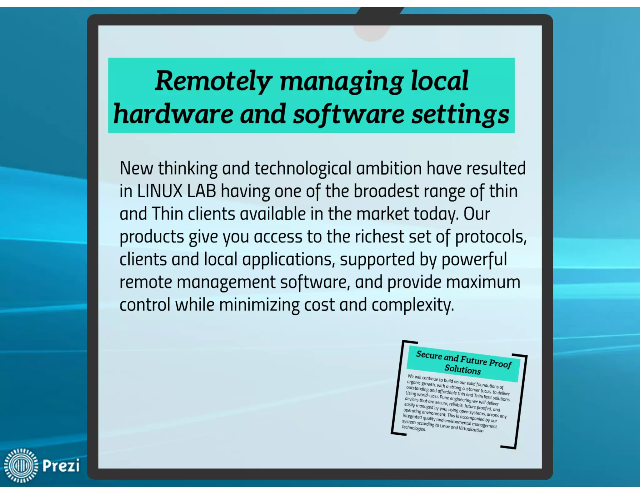 Linux Lab -Company Profile